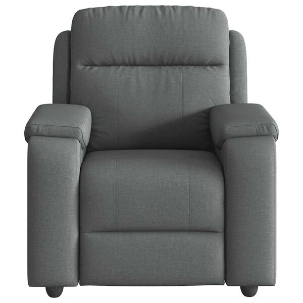 vidaXL Recliner Chair Dark Gray 100% polyester, metal, plywood Large