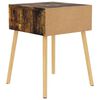 vidaXL Bedside Cabinet Set of 2 Smoked oak Engineered wood Medium