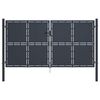 vidaXL Garden Gate Steel 118.1x49.2" Anthracite