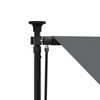 vidaXL Retractable Awning Anthracite 39.4"x59.1" Fabric and Steel