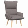 vidaXL Armchair Taupe 27.17 x 29.13 x 36.61 in Fabric