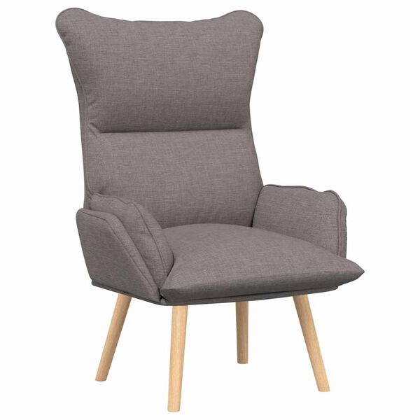 vidaXL Armchair Taupe 27.17 x 29.13 x 36.61 in Fabric