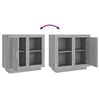 vidaXL Sideboard Gray Sonoma 31.5"x15.7"x29.5"