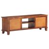 vidaXL TV Stand Honey Brown 47.2"x11.8"x16.1" Solid Wood Acacia