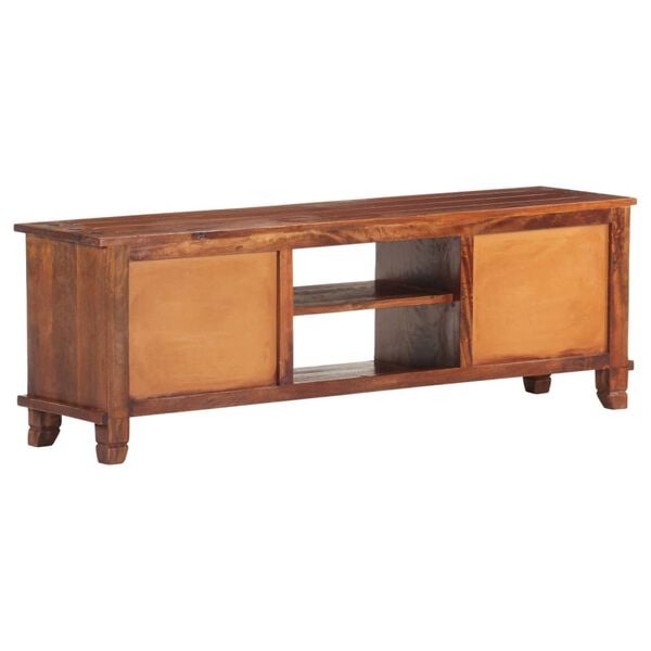 vidaXL TV Stand Honey Brown 47.2"x11.8"x16.1" Solid Wood Acacia