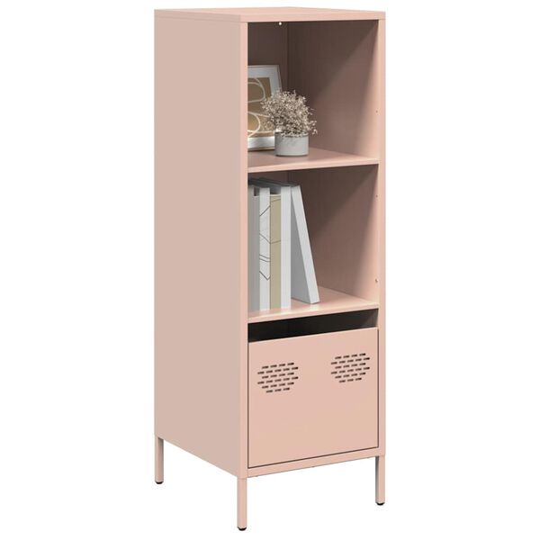 vidaXL Highboard Pink Cold-rolled steel Medium Highboard Rectangular