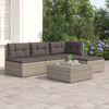 vidaXL Garden Lounge Set Grey PE rattan Medium Modular