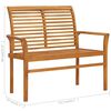 vidaXL Garden Bench Teak Solid Teak wood Medium Durable Garden Bench