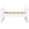 vidaXL Dog Bed White Solid pine wood 21.9 x 17.9 in Durable Dog Bed