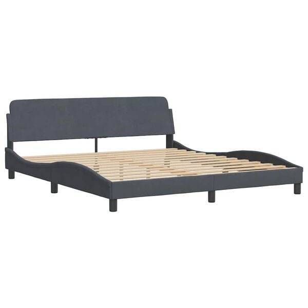 vidaXL Bed Frame Dark Grey
