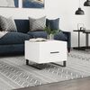 vidaXL Coffee Table White Engineered wood, iron Compact Coffee Table