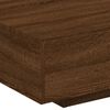 vidaXL Coffee Table Brown oak Engineered wood 33.5 x 21.7 x 12.2 in