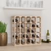 vidaXL Wine Rack 23.0x13.0x23.8" Solid Wood Pine