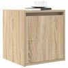 vidaXL Wall-mounted Bedside Cabinet Sonoma oak Engineered wood Medium