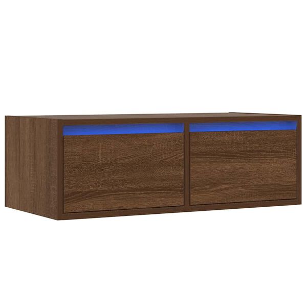 vidaXL TV Cabinet Brown oak Engineered wood Standard TV Cabinet