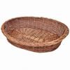 vidaXL Dog Basket Natural Willow Medium Lightweight Dog Basket Oval