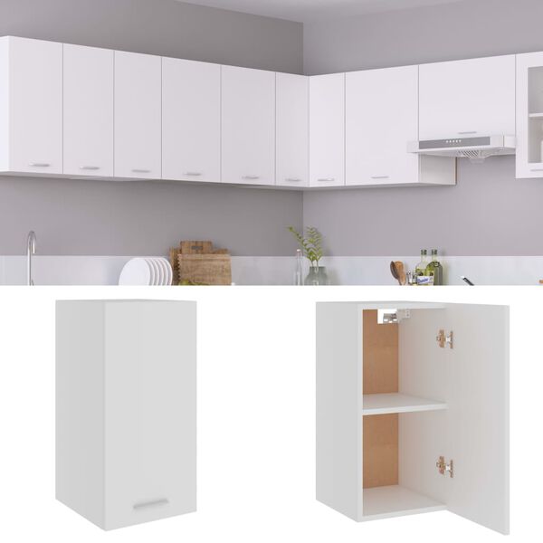 vidaXL Hanging Cabinet White Engineered Wood Small Hanging Cabinet