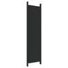 vidaXL 6-Panel Room Divider Black 118.1"x78.7" Fabric