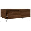 vidaXL Coffee Table Brown Oak Engineered Wood, Metal Medium Coffee Table