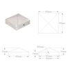 vidaXL Pyramid Fence Post Caps 6 pcs Galvanised Metal 3.58x3.58"
