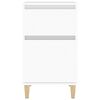 vidaXL Bedside Cabinet White Engineered wood Standard Bedside Cabinet