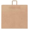 vidaXL Paper Bags 50 pcs with Handles Brown 54x15x49 cm