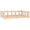 vidaXL Dog Bed Natural Pine Solid Pine Wood Large Durable Dog Bed