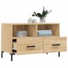 vidaXL TV Cabinet Sonoma oak Engineered wood, iron TV Cabinet