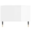 vidaXL Coffee Table High gloss white Engineered wood, metal Medium