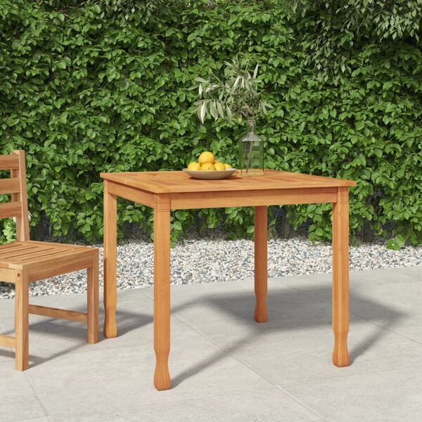 vidaXL Dining Table Teak Solid teak wood Small Durable Dining Table