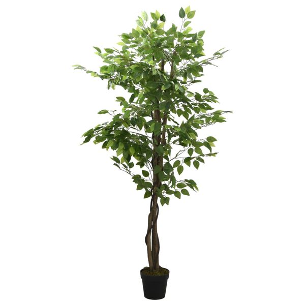 vidaXL Artificial Ficus Tree 1260 Leaves 78.7" Green
