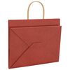 vidaXL Paper Bags 250 pcs with Handles Red 12.6x8.7x9.4"