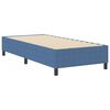 vidaXL Box Spring Bed Blue 35.4" x 78.7" Corduroy fabric