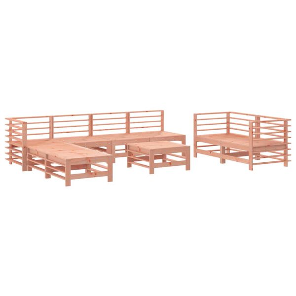 vidaXL Garden Lounge Set Natural Wood Solid Douglas Wood Large Modular