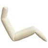 vidaXL Sun Lounger Cream Oxford fabric, metal Extra Long Foldable