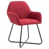 vidaXL Dining Chair Set of 4 Wine Red