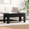 vidaXL Coffee Table Black Oak 40.16 x 21.65 x 16.54 in Engineered Wood