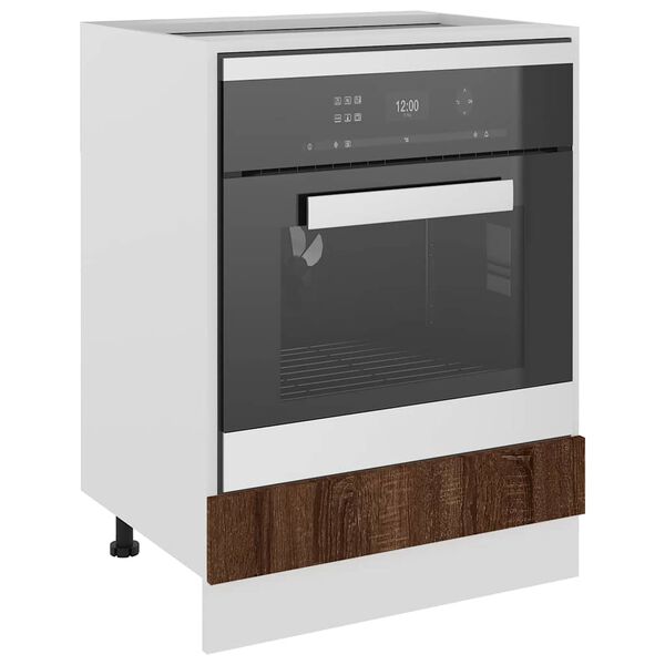 vidaXL Oven Cabinet Lyon Brown Oak 23.6"x18.1"x32.1" Engineered Wood