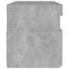 vidaXL Bedside Cabinet Concrete grey Engineered wood Bedside Cabinet