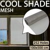 vidaXL Mesh Screen Stainless Steel 39.4x196.9" Silver