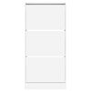 vidaXL Shoe Cabinet White Engineered Wood Slim Shoe Cabinet