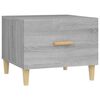 vidaXL Coffee Table Grey Sonoma Engineered Wood 19.7x19.7x15.7 in