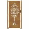 vidaXL Garden Gate 39.4x68.9" Corten Steel Tree Design
