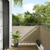 vidaXL Balcony Screen Beige 35.4x315.0" 100% Polyester Oxford
