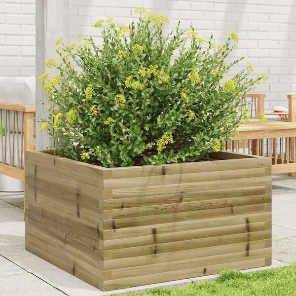 vidaXL Garden Planter Pine Treated Pine Wood 31.5x31.5x18.1 in