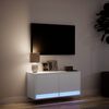 vidaXL TV Wall Cabinet White Engineered wood Compact TV Wall Cabinet