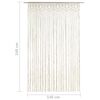vidaXL Macrame Curtain 55.1x94.5" Cotton