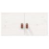 vidaXL Wall Cabinet White Solid pinewood 23.6x11.8x11.8 in Wall mounting
