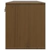 vidaXL Wall Cabinet Set of 2 Honey brown Solid pinewood