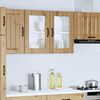 vidaXL Kitchen Wall Cabinet Artisan oak Engineered wood and glass Standard